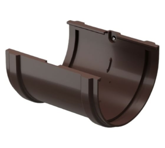 Изображение товара Соединитель желобов Docke STANDARD 120 мм., темно-коричневый PVTE-1023