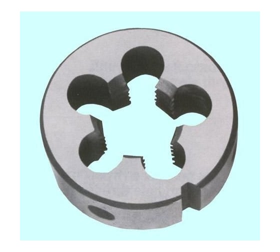 Изображение товара Плашка дюймовая CNIC 1/4-20BSW 55гр 9ХС 20 ниток/дюйм, dнар. 25мм резьба Уитворта 39275