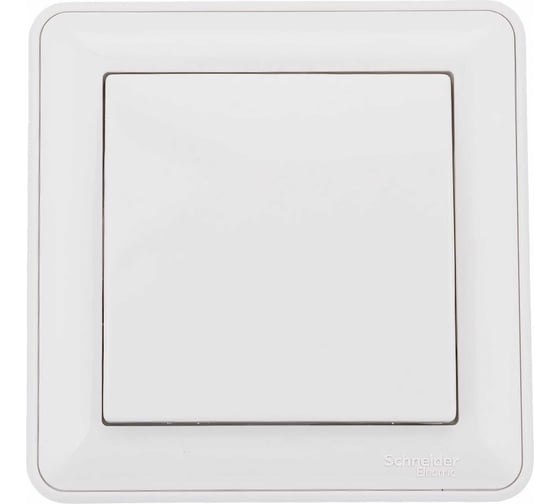 Изображение товара 1-клавишный выключатель Systeme Electric скрытой проводки W59 10А IP20 10AX в сборе белый VS110-154-18