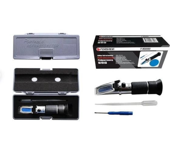 Изображение товара Рефрактометр Patron 3в1(антифриз, электролит, омывающая жидкость), в пластиковом футляре P-9G0303(60075)