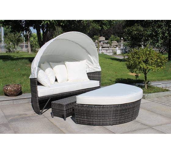 Изображение товара Шезлонг трансформер ООО "Фотон" Фиджи круглый с солнцезащитным тентом GL6739C