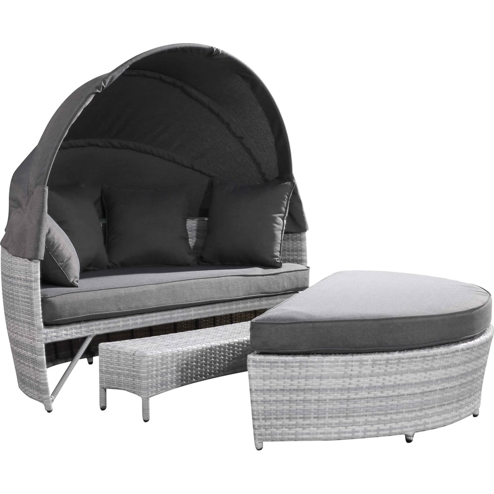 Изображение товара Шезлонг трансформер Фотон Фиджи с солнцезащитным тентом, складной, до 300 кг