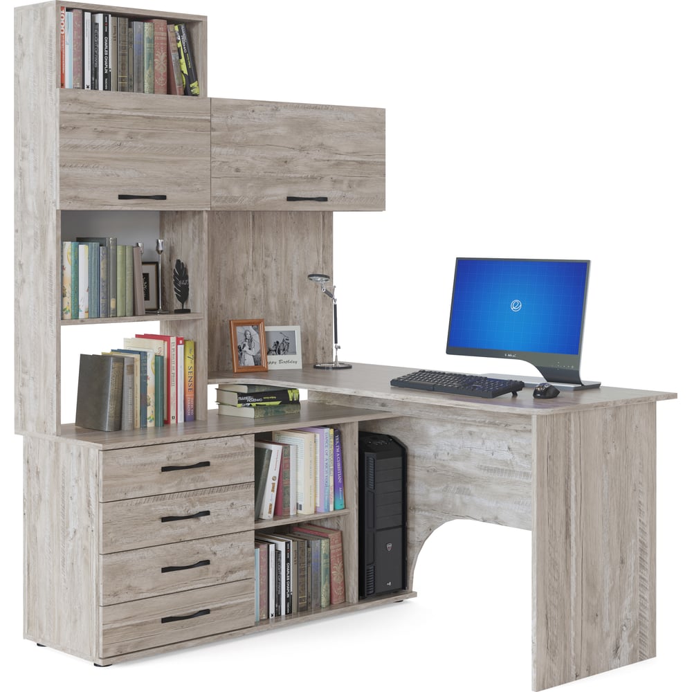 Изображение товара Компьютерный стол СОКОЛ КСТ-14.1 левый дуб юкон