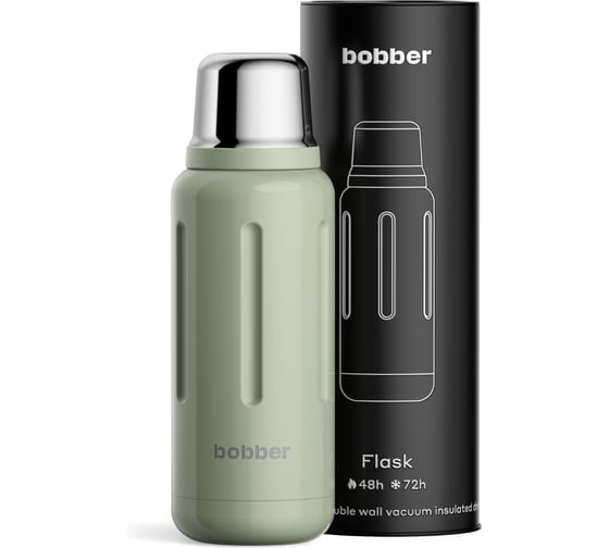 Изображение товара Термос для напитков, вакуумный, бытовой BOBBER 1 л Flask-1000 Sage Green