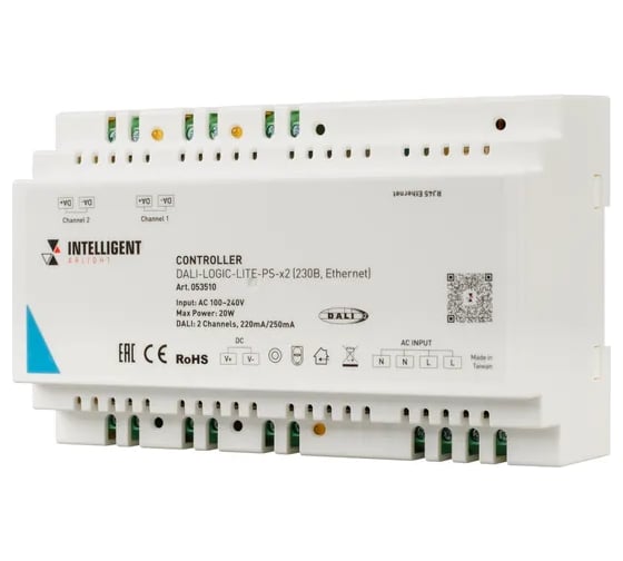 Изображение товара Контроллер INTELLIGENT ARLIGHT DALI-LOGIC-LITE-PS-x2 1шт 053510
