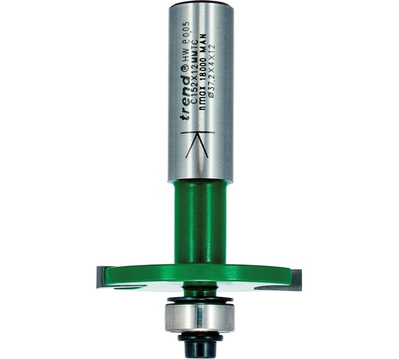 Изображение товара Фреза пазовая дисковая (37,2х4х64 мм, 2 лезвия, хвостовик 12 мм) по дереву TREND C152X12MMTC