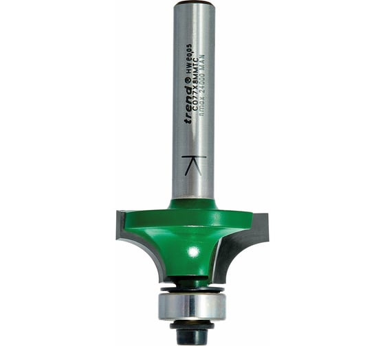 Изображение товара Фреза кромочная калевочная (28,5х12,7х64 мм, R7,9 мм, 2 лезвия, хвостовик 8 мм) TREND C077X8MMTC