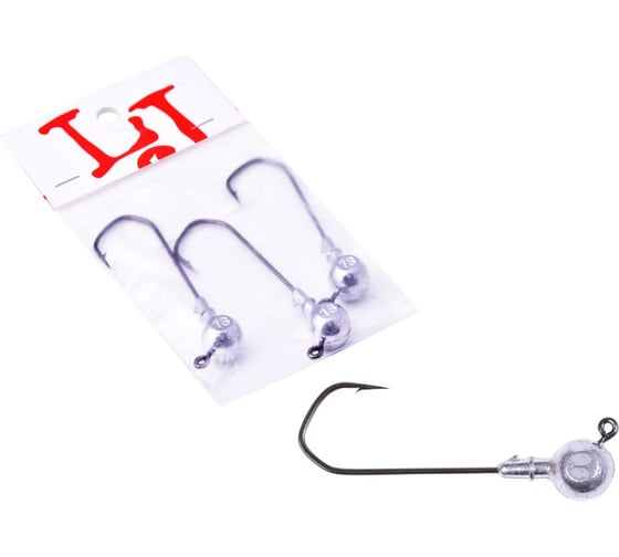 Изображение товара Джиг-головки LUCKY JOHN LJ Pro Series BARBARIAN 120 градусов, 16.0г, кр.6/0, 3шт. LJBAJ60-016