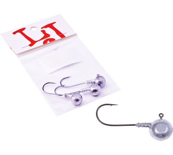 Изображение товара Джиг-головки LUCKY JOHN BALL 10.0г, кр.BN 002/0, 3шт LJBLJ-010