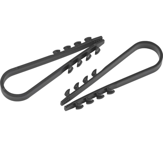 Изображение товара Дюбель хомут ЭРА NO224226 для круглого кабеля 11-18 мм черный (100 шт/уп) Б0066249