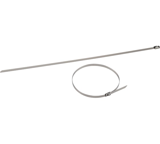 Изображение товара Кабельная стяжка (хомут) ЭРА стальная AISI 304 NO225245 4.6x100 мм 10 шт Б0066315