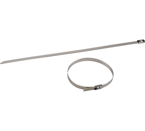 Изображение товара Кабельная стяжка (хомут) ЭРА стальная AISI 304 NO225255 7.9x400 мм 10 шт Б0066314