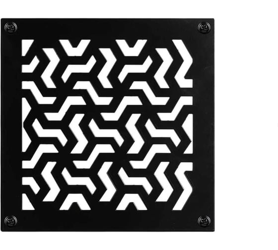 Изображение товара Накладка для вентиляции ООО СКП, 200*200, черная ВРК-003Ч