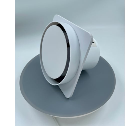 Изображение товара Решетка скрытого монтажа для натяжного потолка ВИЕНТО Д=150 с вентилятором, выход на трубу 100/125мм ВИЕНТО SECRET 150-100/125