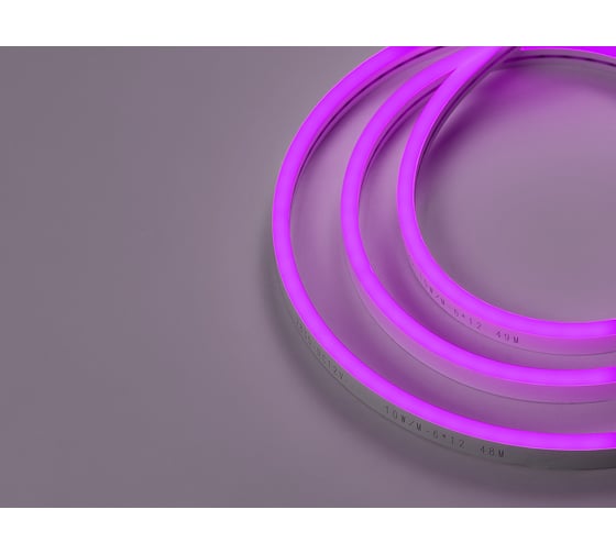 Изображение товара Гибкий неон MAKSILED LED SMD 6x12 мм, односторонний, фиолетовый, 110 LED/м, 5 м ML-NF-SIL-6mm-L50-Purple