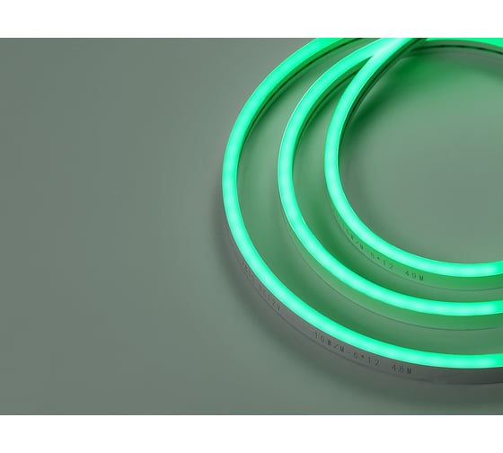 Изображение товара Гибкий неон MAKSILED LED SMD 6x12 мм, односторонний, зеленый, 110 LED/м, 5 м ML-NF-SIL-6mm-L50-Green