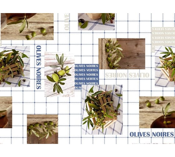 Изображение товара Клеенка столовая PERFECTO LINEA нетканая основа с ПВХ покрытием, коллекция DECO, 1 м.пог., 11-165188