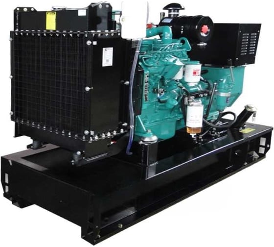 Изображение товара Дизельный генератор ООО "ПК "АЗИМУТ" CUMMINS 32 кВт, 400В, открытый на раме, АВР, СЗУ АД-32С-Т400-2РМ15