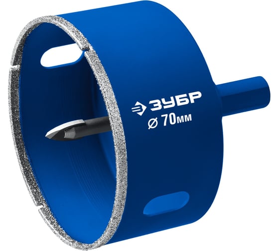 Изображение товара Алмазная коронка ЗУБР Профессионал АГК 70 мм 29850-70