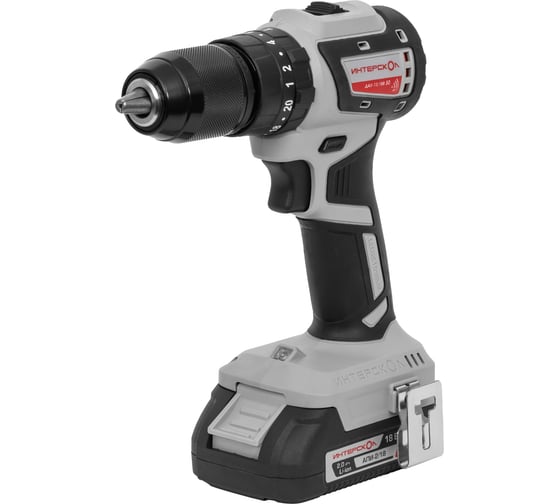 Изображение товара Аккумуляторная бесщеточная дрель-шуруповерт Интерскол ДАУ-13/18В 50 Li-ion АПИ (кейс, 2 аккум. 2Ач, ЗУ) 802.2.2.70