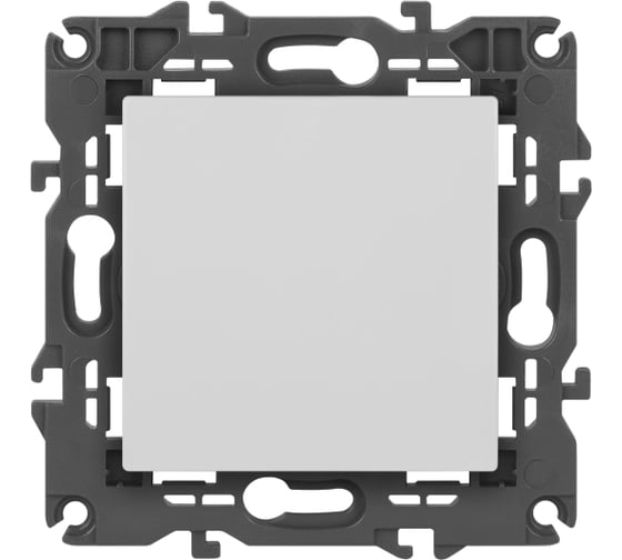 Изображение товара Кнопка ЭРА Elegance 14111101М , 10АХ250В, белый матовый Б0065810