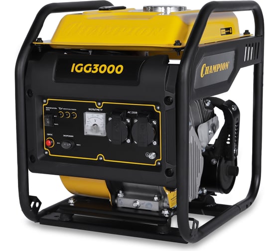 Изображение товара Генератор Champion 2.8/2.9кВт, 7.5лс, 7л IGG3000
