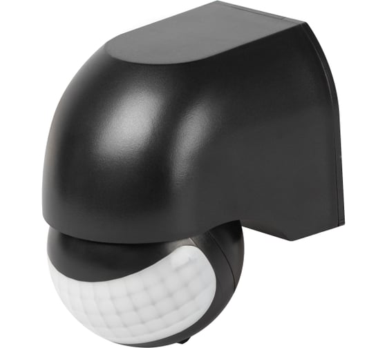 Изображение товара Датчик движения ЭРА MD 011 настенный инфракрасный 1200 Вт угол 180 градусов IP44, черный Б0066991