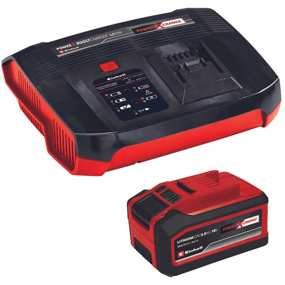 Изображение товара Устройство зарядное Einhell 6 А + аккумулятор PXC 6 Ач Plus Multi-Ah 4512143