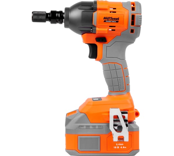 Изображение товара Гайковерт аккумуляторный AV Steel AV-IW 18/400 BL (1x4Ah) AV-961400