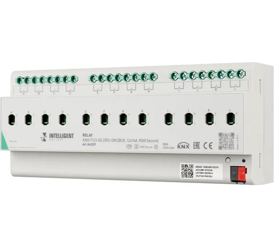 Изображение товара Релейный модуль INTELLIGENT ARLIGHT KNX-7123-82-DRO-DIN IARL, IP20 Пласти 1шт 041227