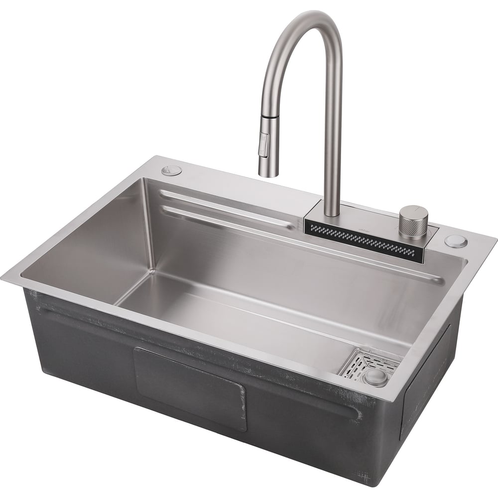 Изображение товара Кухонная мойка ABBER Wasser Kreis сатин AF2194SP из нержавеющей стали