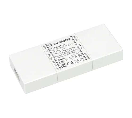 Изображение товара Блок питания Arlight ARV-SP-48012-FLAT-PFC 1шт 052078