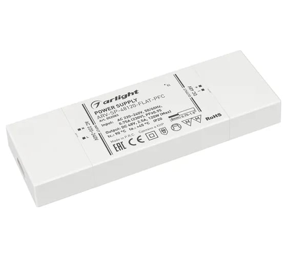 Изображение товара Блок питания Arlight ARV-SP-48120-FLAT-PFC 1шт 052083