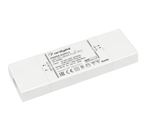 Изображение товара Блок питания Arlight ARV-SP-48060-FLAT-PFC 1шт 052081