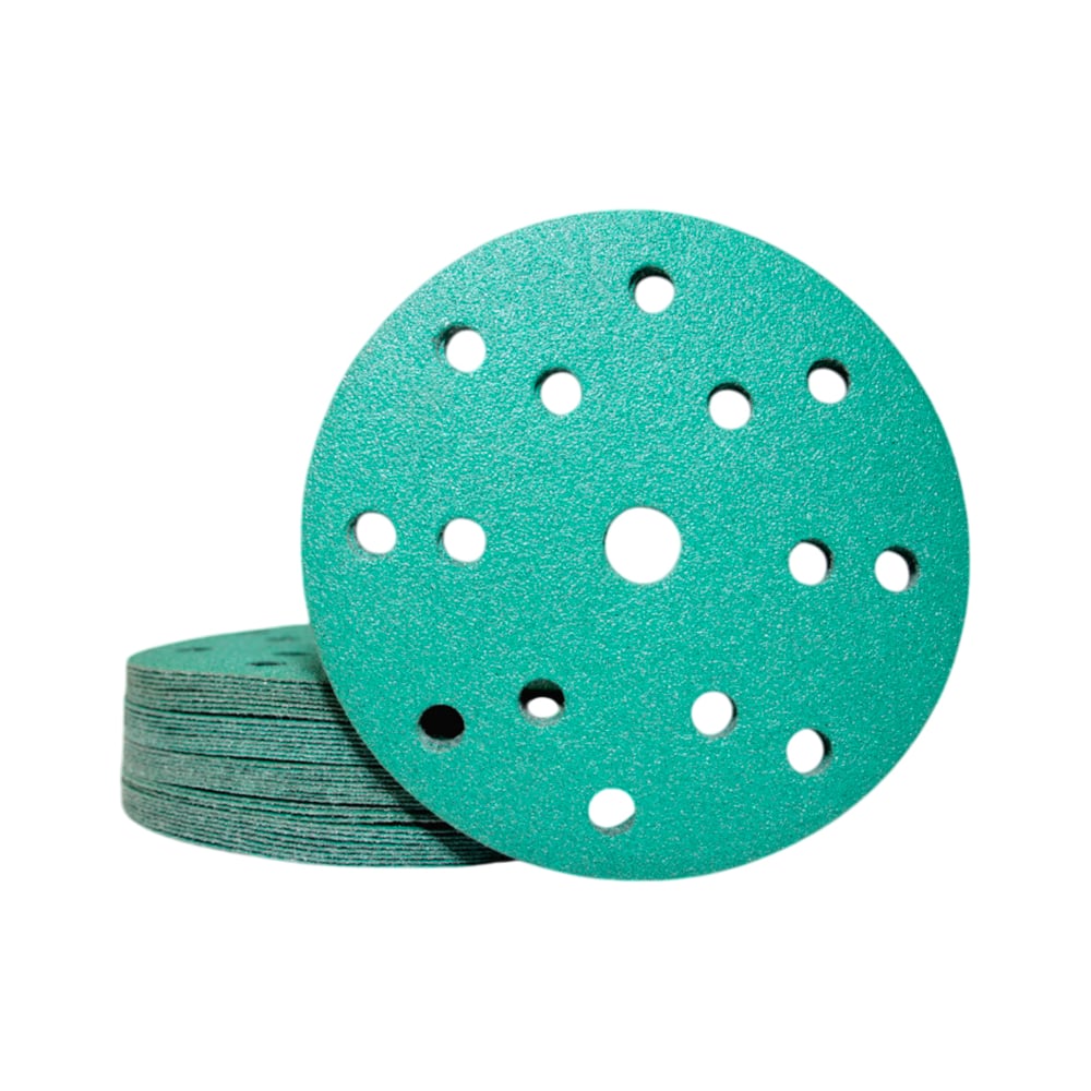 Изображение товара Круги шлифовальные CERAMAX GREEN FILM 150 мм 50 шт P800