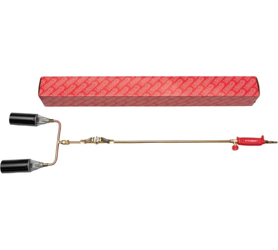 Изображение товара Газовоздушная кровельная горелка KRASS ГВ-131 вентильная, двухфакельная 2117543