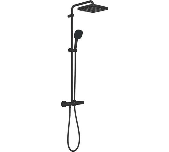 Изображение товара Душевая система Grohe Tempesta System 250 Cube с термостатом для душа, черный 266892431