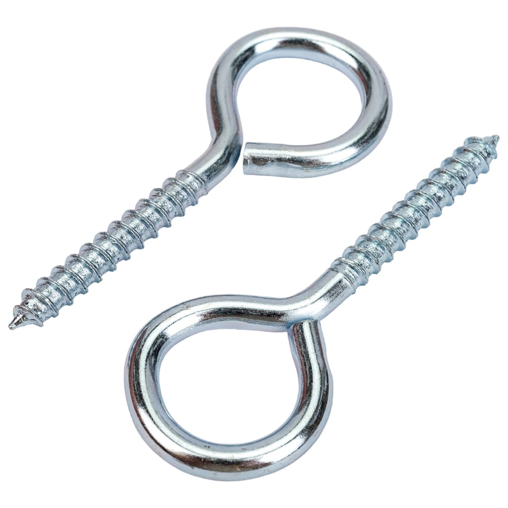 Изображение товара Шуруп кольцо Доброга 10,0x150 белый цинк 5 шт