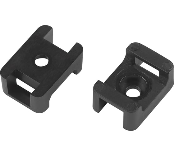 Изображение товара Площадка с монтажным отверстием под хомуты ЭРА NO225314 22x16 мм черная М4 10 штук Б0066712