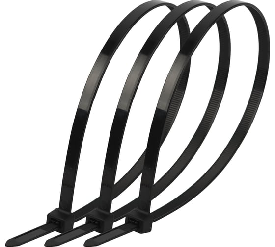 Изображение товара Кабельная стяжка ЭРА NO224200 (хомут) нейлоновая 3.6x250 мм черная (100 шт/уп) Simple Б0066035