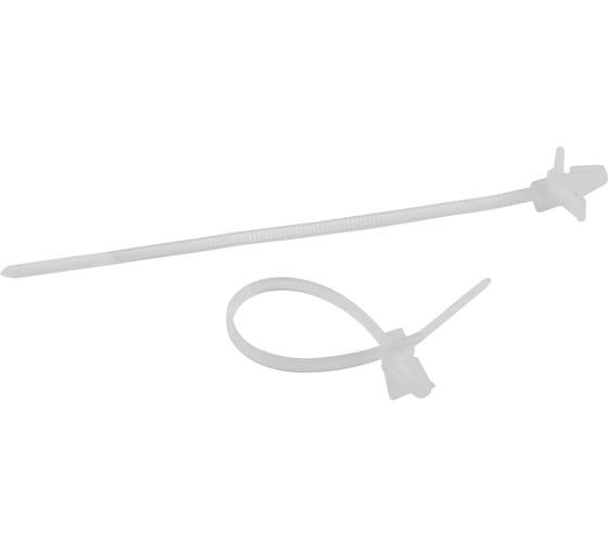 Изображение товара Хомут анкерный нейлоновый ЭРА NO225215 2.5x100 мм белый 50 штук Б0066342
