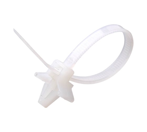 Изображение товара Хомут анкерный нейлоновый ЭРА NO225216 4.8x190 мм белый 50 штук Б0066344