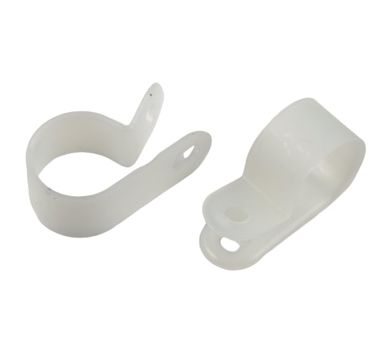 Изображение товара Скоба кабельная нейлоновая под винт ЭРА NO225266 16 мм белая 50 шт Б0066618