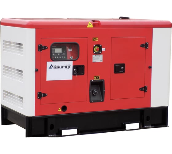 Изображение товара Дизельный генератор ООО "ПК "АЗИМУТ" WEICHAI 108 кВт, 400В, в кожухе АД-108С-Т400-1РКМ7