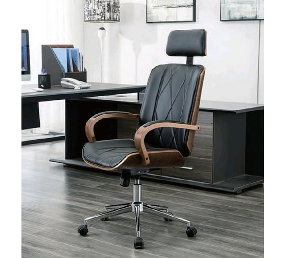 Изображение товара Кресло компьютерное Hesby Serene Serenity черное, коричневое HSBI_TG2522