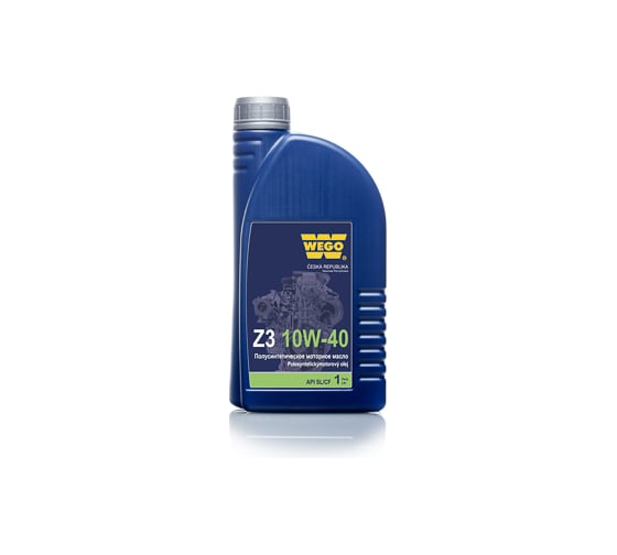 Изображение товара Моторное масло WEGO Z3 полусинтетическое, 10W-40, SL/CF, 1 л 4627089060860