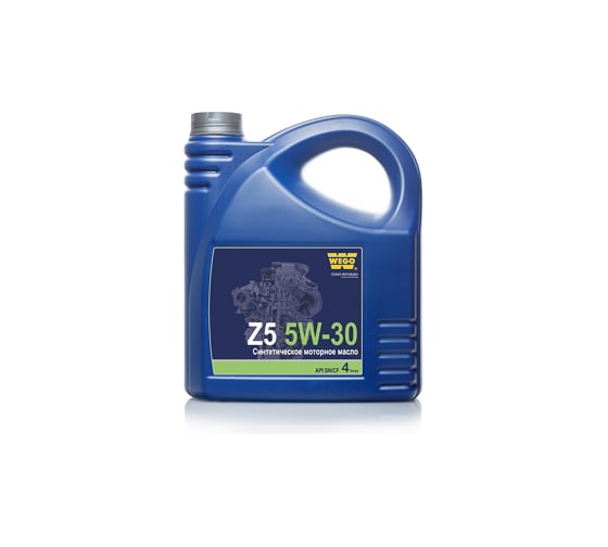 Изображение товара Моторное масло WEGO Z5 синтетическое, 5W-30, SN/CF, 4 л 4627089061041