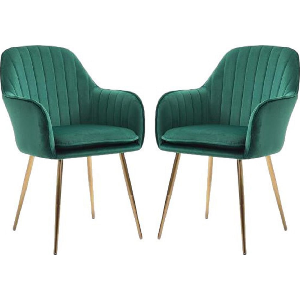 Стул Hesby Tranquil Synchrony комплект 2 шт, зеленый, золотой HSBI_Y607_green_2