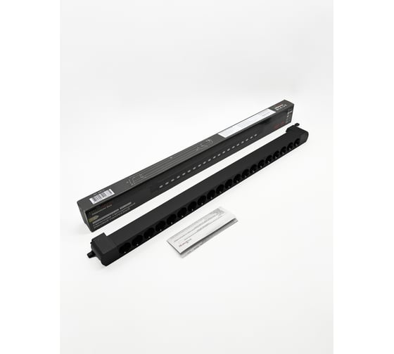 Изображение товара Светильник светодиодный truEnergy линейный трековый линзованный однофазный поворотный 40W 4000K L600мм черный/алюминий 24015