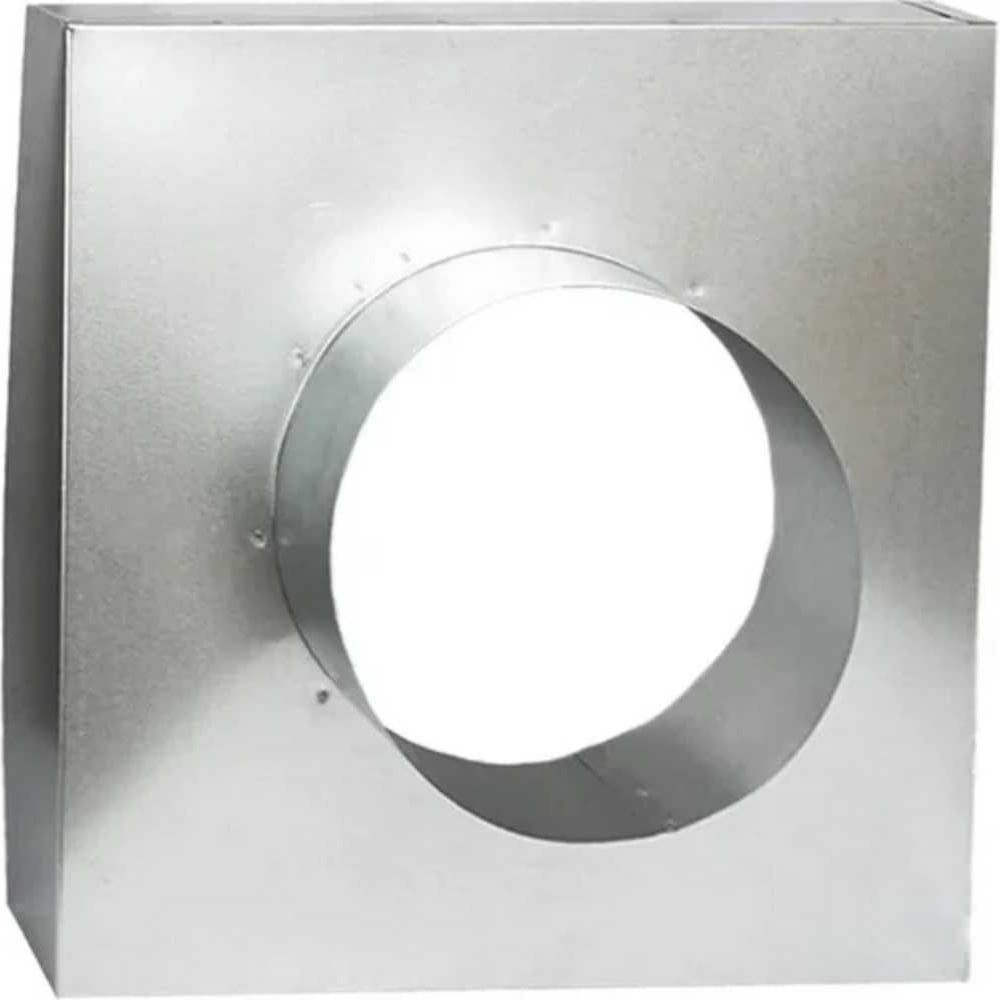 Изображение товара Адаптер вентиляционный 600x600 с верхней врезкой d400 из оцинкованной стали